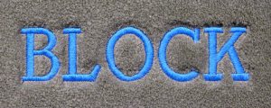 896001 BLOCK (Upper Case)