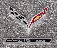 819290-2 Cross Flags With Corvette Black   (App)