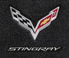 819290-3 Cross Flags With Stingray Silver (App)