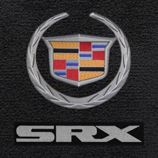 Cadillac SRX custom fit logo floor mats with Wreath & Crest